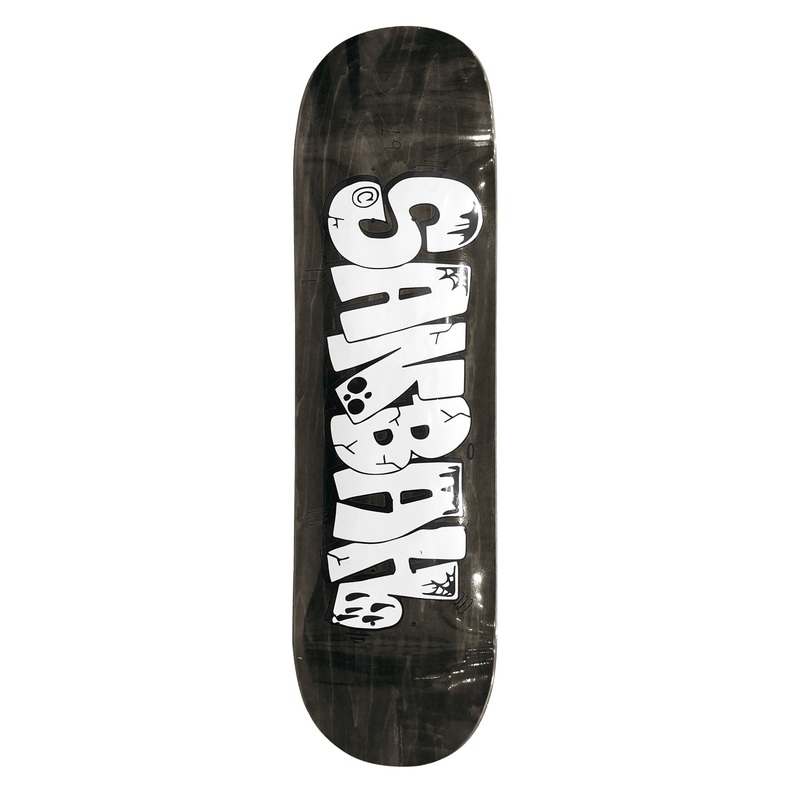 Sanbah Graff Skateboard Deck - Dark Grey