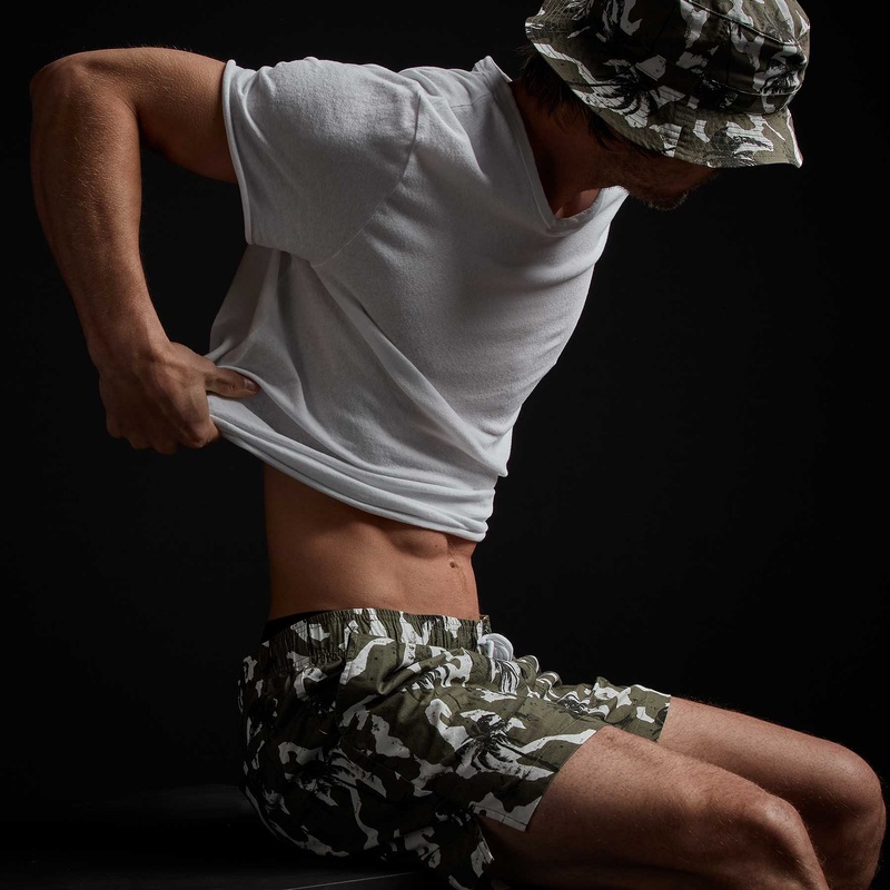 Camo Palm Print Short - Jungle