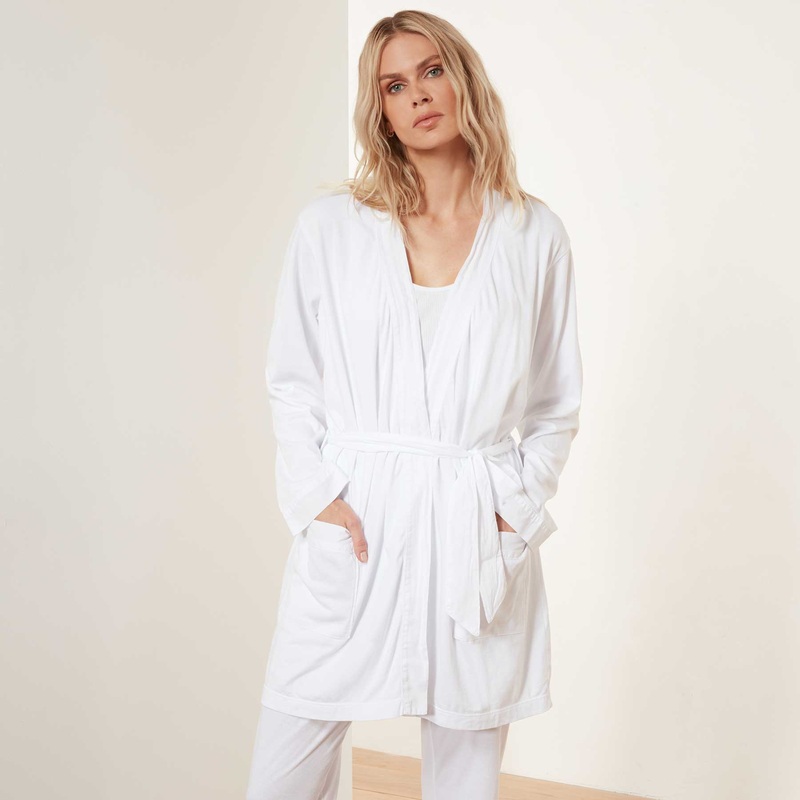 Jersey Robe - White