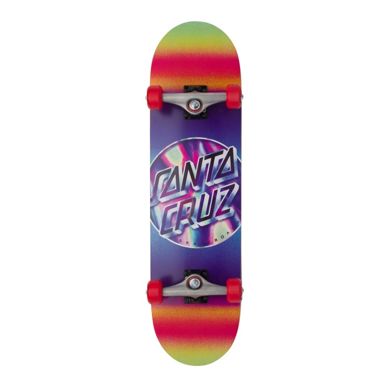 Santa Cruz Iridescent Dot Large Complete Skateboard - 8.25"