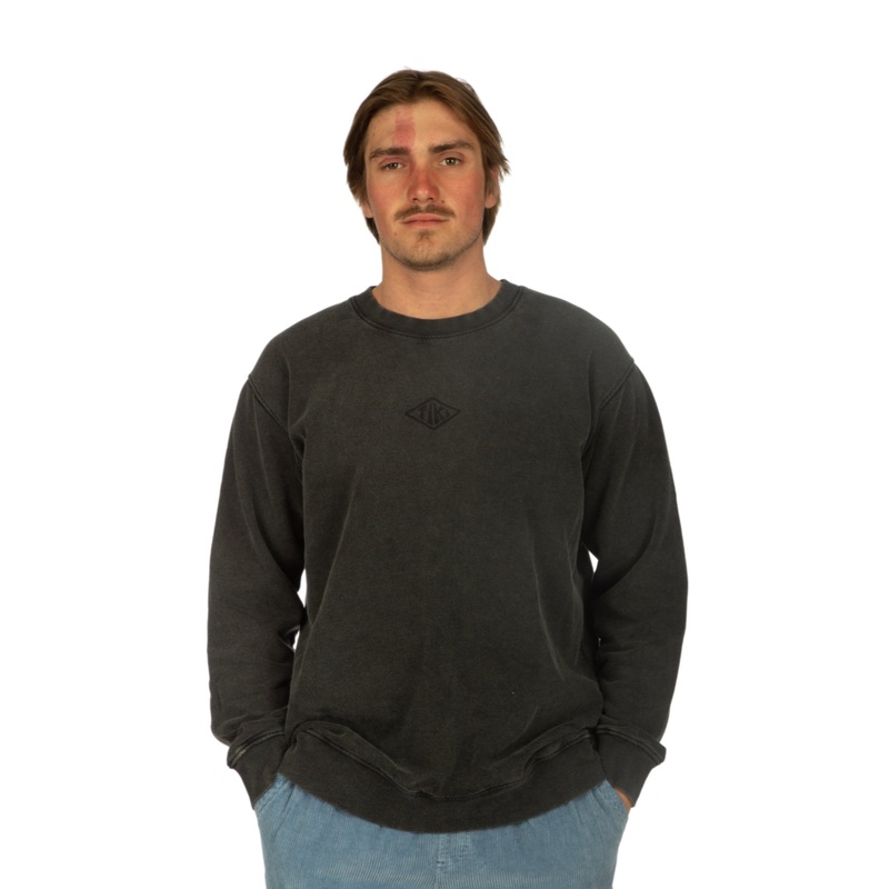 Tiki Diamond Crew Grey Wash