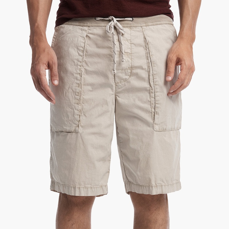 Patch Pocket Short - Flax Pigment