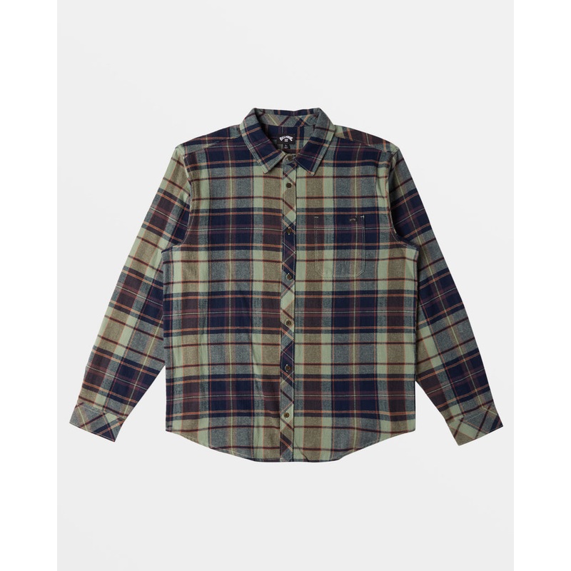 Billabong Boys' Coastline L/S Shirt-Fern