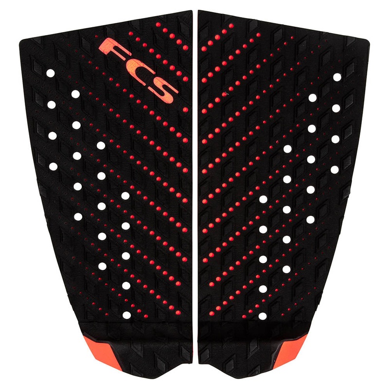 FCS Essential Series T2 Deck Pad - Black/Blood