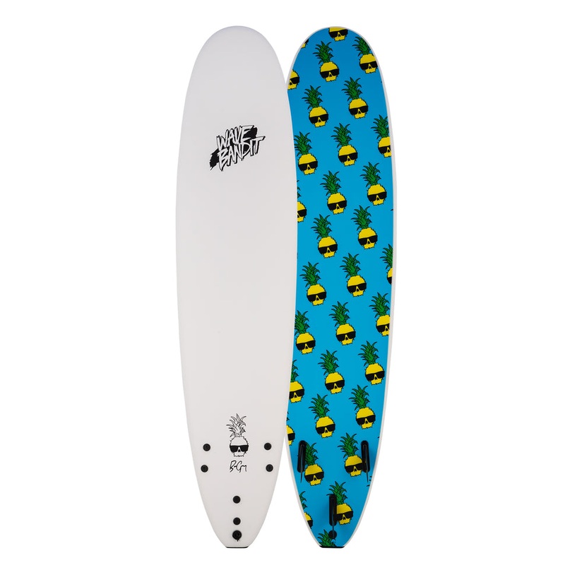 Wave Bandit Ben Gravy Pro EZ Rider 8'0" Surfboard-White
