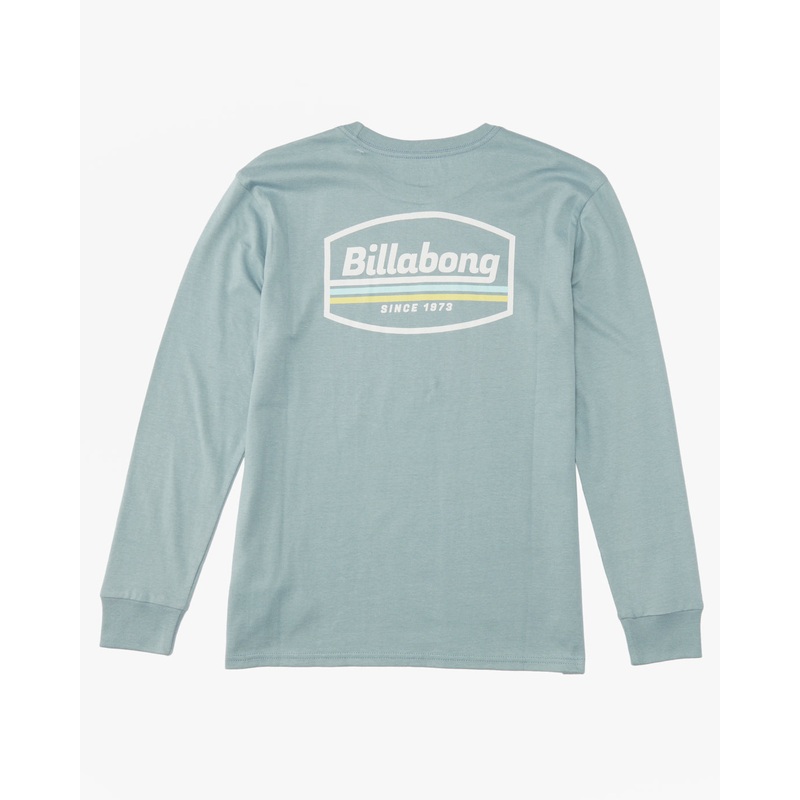 Billabong Boy's Walled L/S Tee-Washed Blue