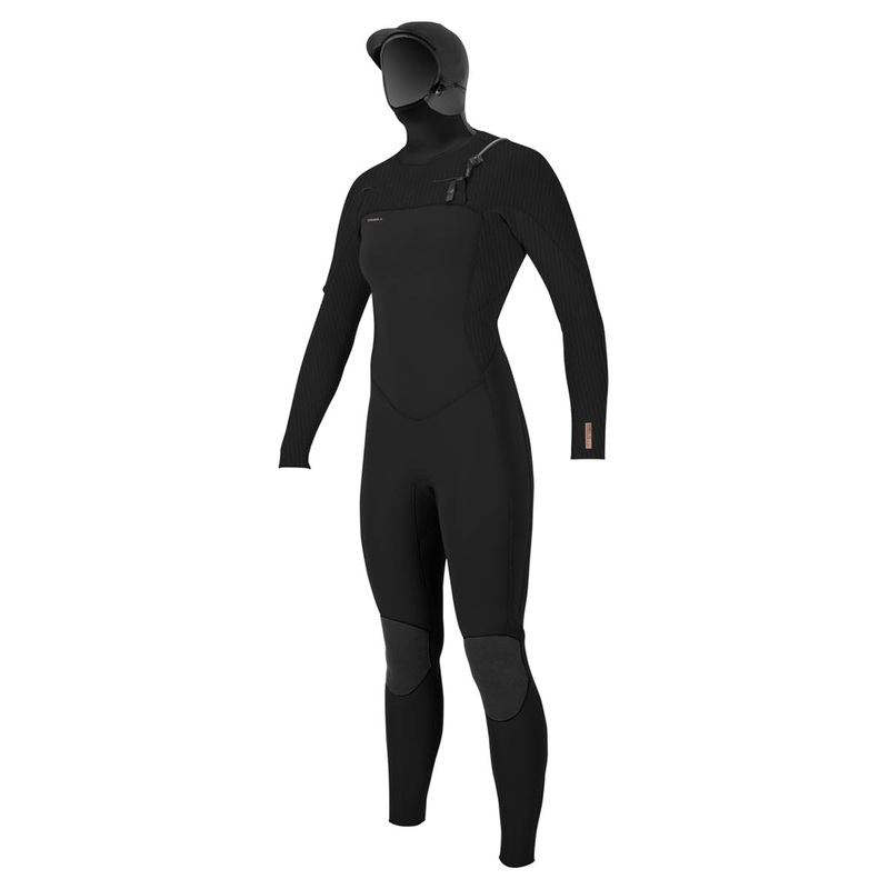 O'Neill Women's Hyperfreak F.U.Z.E. 5/4+mm Hooded Wetsuit - A00