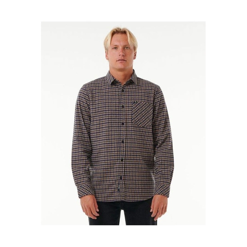 Rip Curl Classic Surf Checked In Flannel Shirt Purple