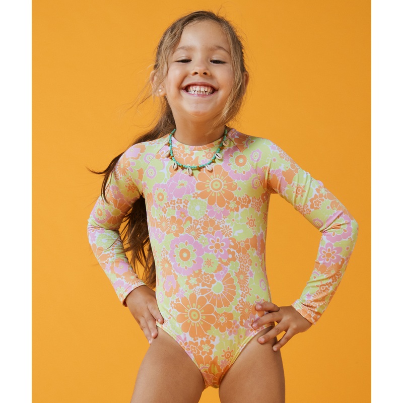 Roxy Happiness Feeling L/S One Piece-Mock Orange