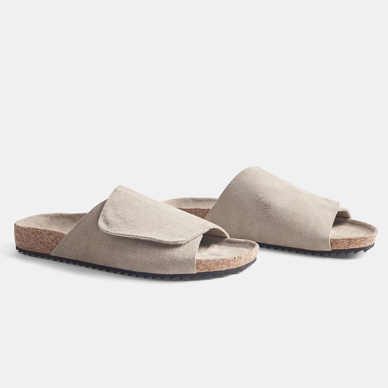 Men's Velcro Suede Slide - Earth