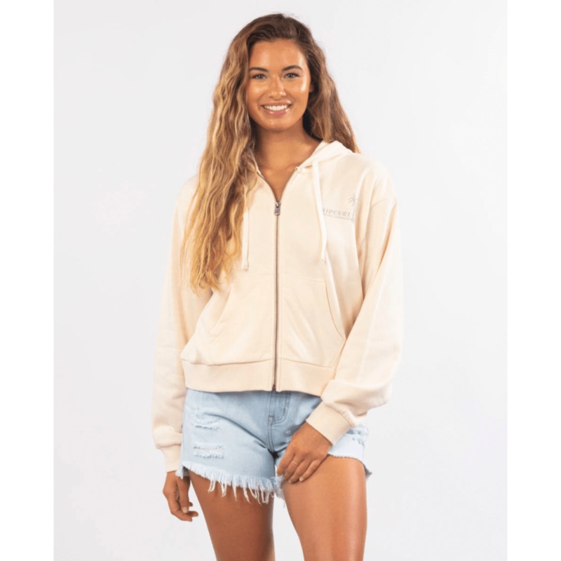 Rip Curl Diamond Bay Desto Zip Sweatshirt-Nude