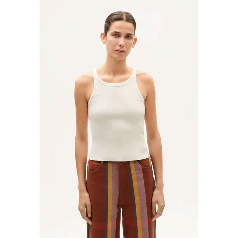 THINKING MU - HARRIET TOP - WHITE