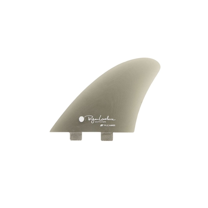 TRUE AMES - LOVELACE PIGGYBACK KEEL FCS COMPATIBLE - SMOKE - 2FINS