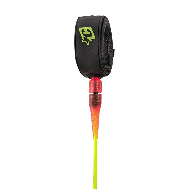 Creatures Grom Lite Leash-Lime Pink Black-5'