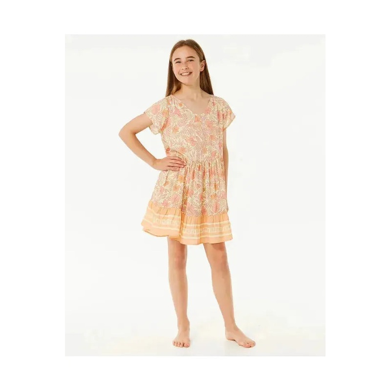 Rip Curl Hidden Tropic Girls Dress Lemon Ice