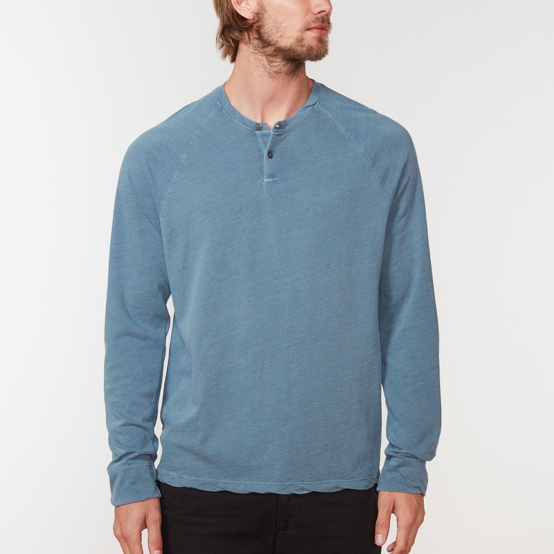 Jersey Raglan Henley - Globe Pigment