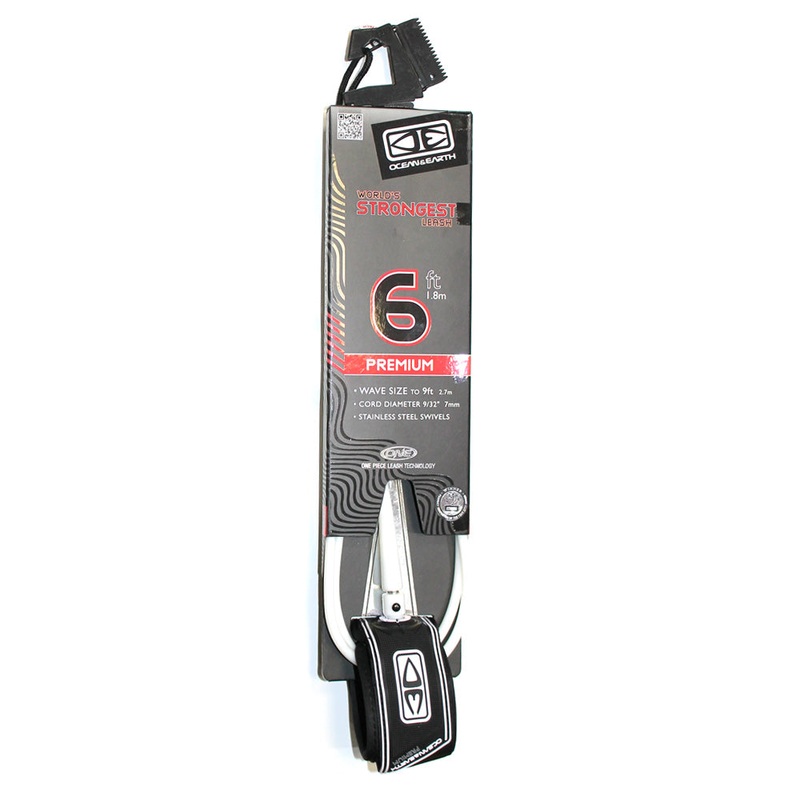 Ocean & Earth Premium One Piece Leash - (6ft White)