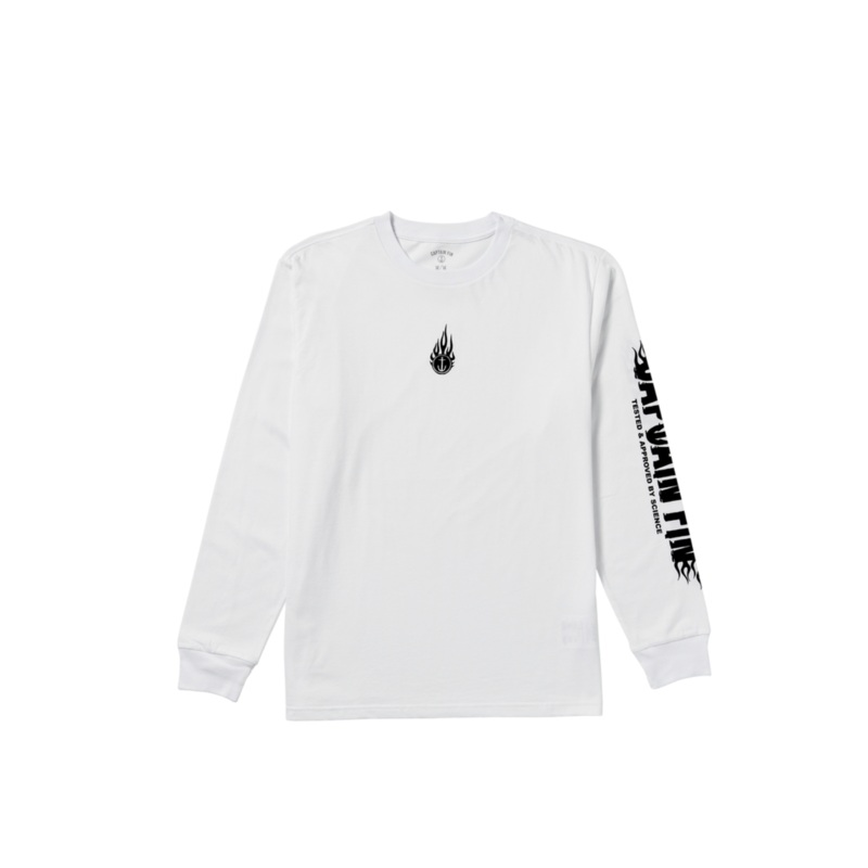 Captain Fin - Fin Flame Long Sleeve White
