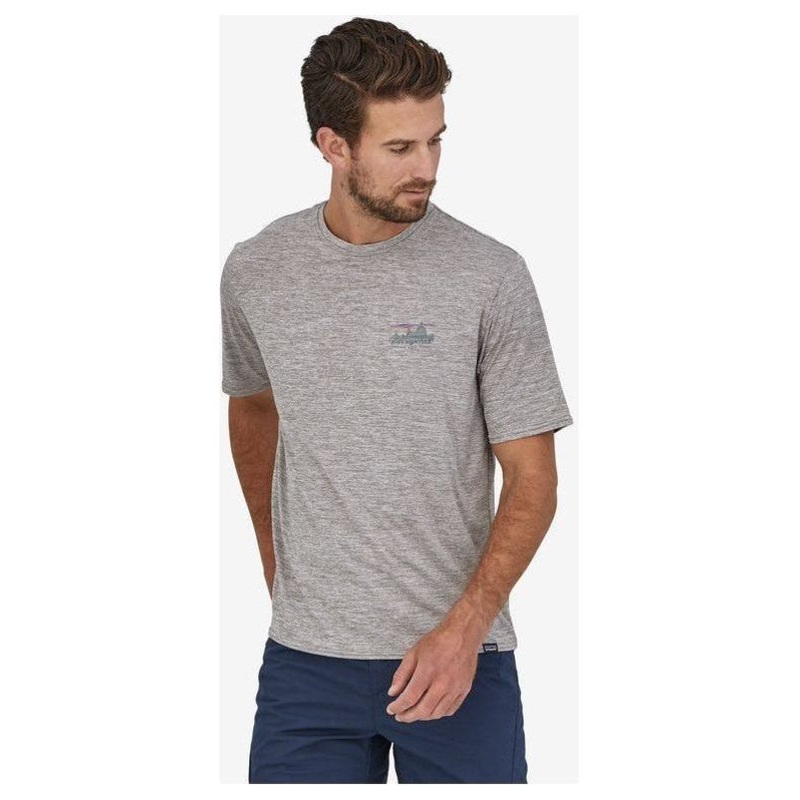 Patagonia Men's Cap Cool Daily Graphic T-Shirt '73 Skyline: Feather Grey