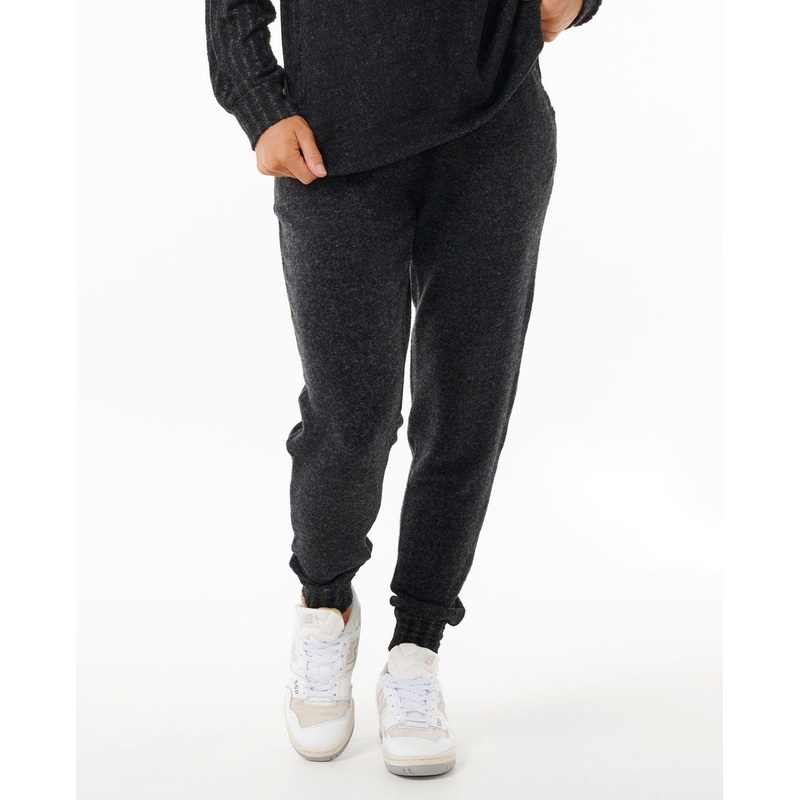 Rip Curl Cosy III Track Pants-Black Marle