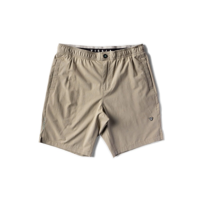 Vissla Alto 18" Elastic Shorts-Dark Khaki