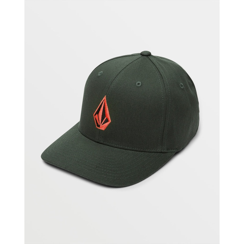 Volcom Full Stone Flexfit Hat Hat-Dark Forest