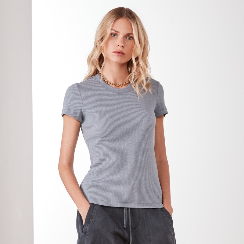 Rib Slim Fit Tee - North
