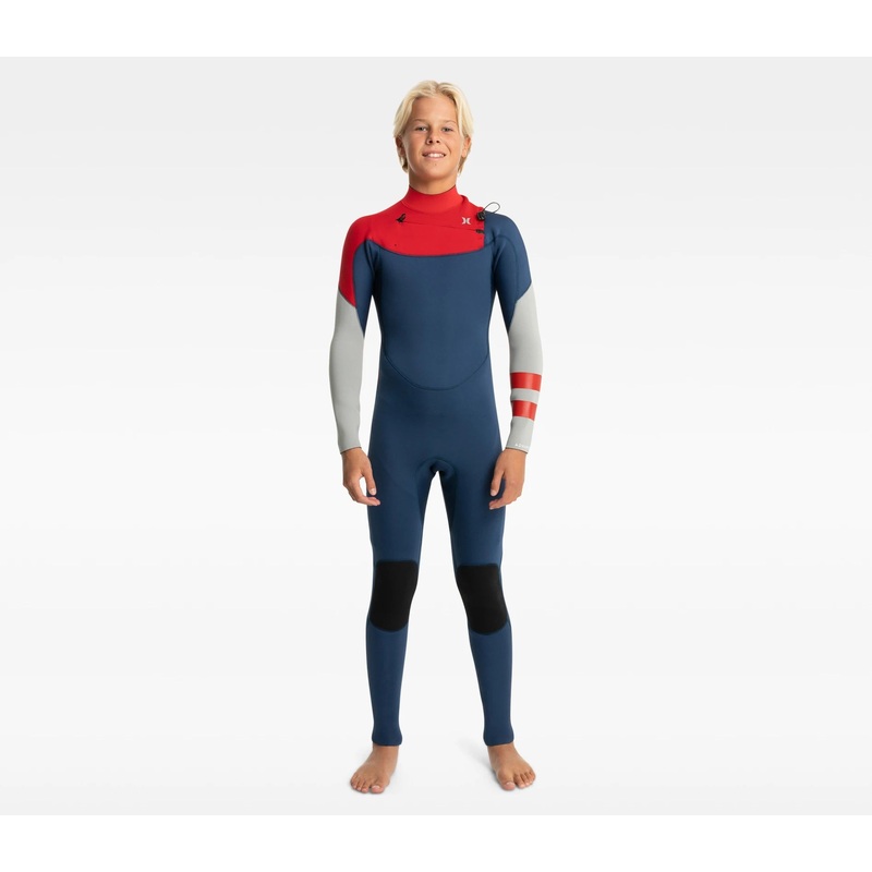 Boys Advant 3/2mm Hurley Youth Wetsuit Steamer - Iodine Blue