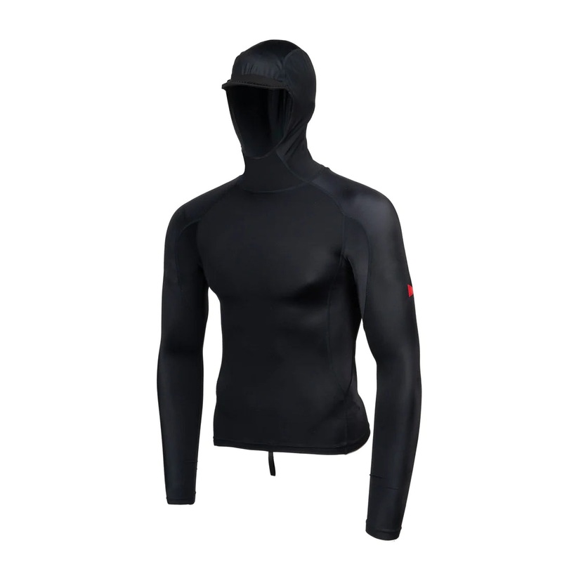 UTILITY POCKET HOODED RASHGUARD - BLACK
