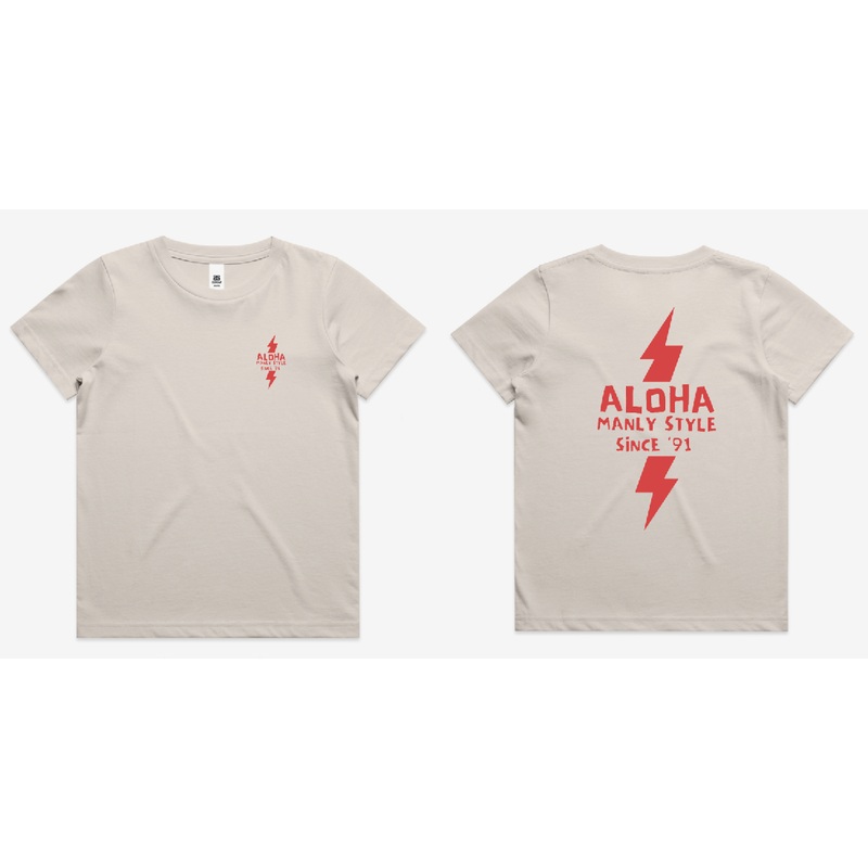 Aloha Kids Lightning Bolt - BONE