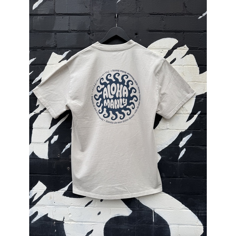 Manly Sun Heavy Tee - Bone