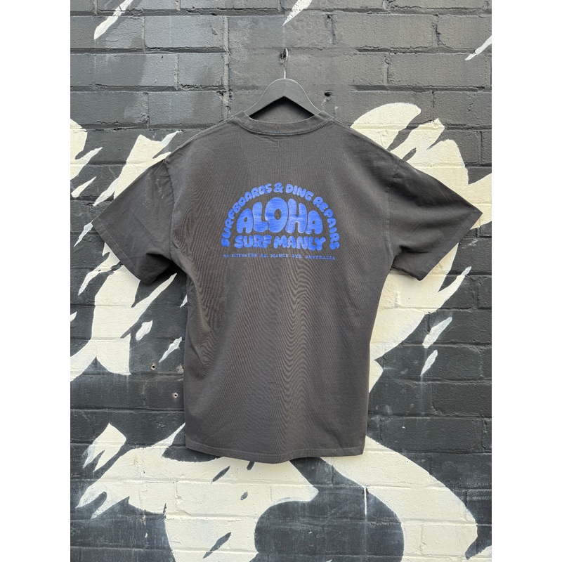 Surfboards & Ding Repairs Heavy Tee - Faded Black